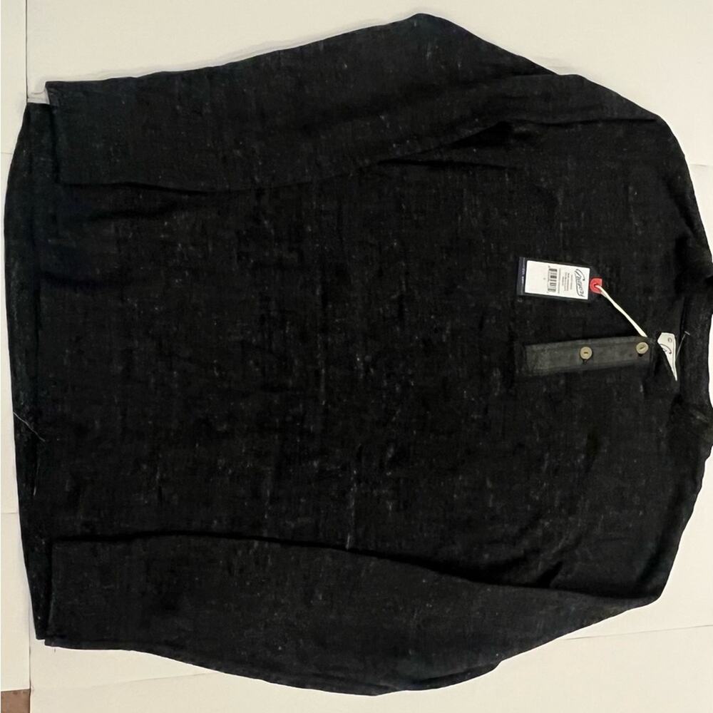 NWT GRAYERS Men’s New Windsor Double Cloth Henley Charcoal - S